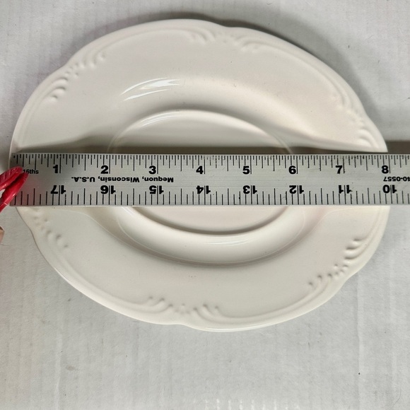 DISCONTINUED Pfaltzgraff “Meadow Lane” Pattern Gravy Boat With Underplate - Picture 12 of 13